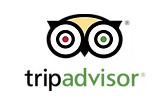 Tripadvisor logo with owl eyes above the text 'tripadvisor'.