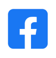 Blue square with white lowercase 'f' logo.